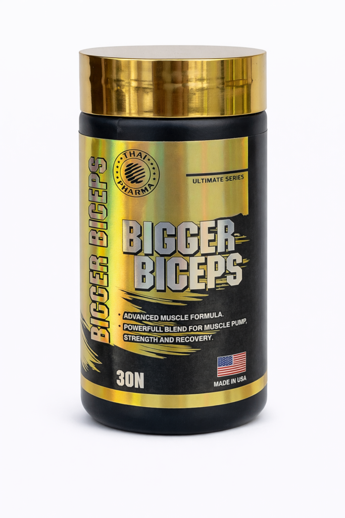 BIGGER BICEPS Advanced Muscle Pump & Strength Support Supplement